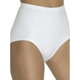 thumbnail image 2 of Women's Bali X245 Ultra Control Shaping Brief Panty - 2 Pack (White/White 2X), 2 of 6