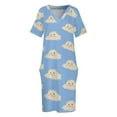 thumbnail image 3 of La bonita nube. Vestido largo holgado con bolsillos para mujer traje de verano para ocasis oficiales, 3 of 6