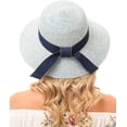thumbnail image 2 of Beach Hats for Women - Sun Hat Womens UPF 50+, Beach Hat Packable Sun Hat Women Roll Up, Wide Brim Straw Hat for Women, 2 of 7