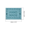 thumbnail image 2 of Uxcell 40Pack Microfiber Handmade Leather Label Sewing Embossed Crochet Tags, Lake Blue, 2 of 6
