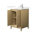thumbnail image 2 of Janna 24" White Oak Single Vanity & White Cultured Marble Top & Nickel Trim, 2 of 5