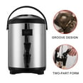 thumbnail image 5 of FLROHA 42-Cup Coffee Urn and Hot Beverage Dispenser with Double Dripless Faucet, Quick-Brewing, Stainless Steel-WITH THERMOMETER, 5 of 9