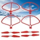 thumbnail image 4 of Cubiertas de seguridad mejoradas para hélices en blanco y rojo Protectores de hélice para drones X8SE, 4 of 8