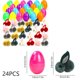 thumbnail image 3 of Juguetes de piscina, juguetes para bebés, juguetes para niños pequeños, huevos de Pascua, 12/24 piezas, mini peluches, adornos de conejito, decoración, cesta navideña, juguetes de Pascua, decoración,, 3 of 8