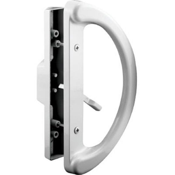143598 White, Sliding Patio Door Handle Set