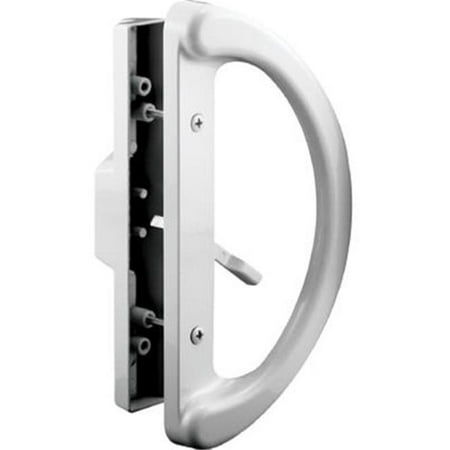 Slide-Co 143598 Sliding Patio Door Handle Set, 3-15/16 -Inch, Diecast Mortise Style, White,