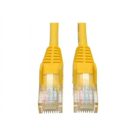 UPC: 0037332155061 | Tripp Lite 14ft Cat5e Cat5 Snagless Molded Patch Cable RJ45 M/M Yellow 14 – Patch cable – RJ-45 (M) to RJ-45 (M) – 14 ft – UTP – CAT 5e – molded snagless stranded – yellow