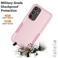 thumbnail image 6 of for Galaxy S24,S24 Plus,S24 Ultra Case,Njjex Heavy Duty Shockproof Dual Layer Rugged Full-Body Protective Phone Cover,2 in 1 Silicone Rubber Phone Case for Samsung Galaxy S24 - Pink 2024, 6 of 6