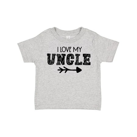 

Inktastic I Love My Uncle with Arrow Gift Toddler Boy or Toddler Girl T-Shirt