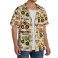 thumbnail image 2 of Goofa Animal Truck Printed Men's Casual Short-sleeved Shirt,Lightweight Breathable Button-down,Summer Casual men's top,Versatile Fashion shirt-3X-Large, 2 of 7