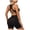 Black-t5gh, variant on Vdoaml Womens Seamless Workout Set 2 Piece Outfit Ladies Crisscross Back Racerback Sports Bra and Biker Shorts L Wine