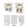 thumbnail image 5 of Spring Pig Swag Kitchen Curtains Sets for Windows 24 Inch Length, Butterfly Botanical Floral Rustic Short Window Curtain Panels Swags Valances and Tiers 3 Piece Set for Cafe/Dining Room, 5 of 5