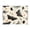 Black and White Moths, variant on Acrylic Tray Clear Serving Tray Rectangle Decorative Tray with Cut Handle Capybaras Holding Lemons