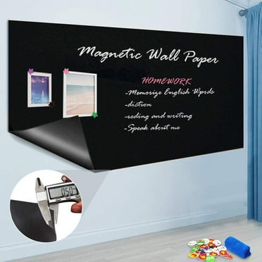 Self Adhesive Chalkboard Wall Sticker, Magnetic Thick Contact Paper, 60 x 36 in