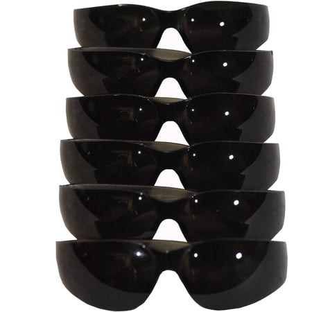 G & F EyePRO Smoke Safety Goggles, Polycarbonate Lens, Scratch, Impact & Ballistic Resistant, Dark Grey, pack of 12