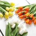 thumbnail image 2 of Artificial Flower Multi-use Bright-colored Faux Silk Flower Simulation Tulip Display for Gifts, 2 of 7