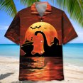 thumbnail image 2 of DIQADILA Bigfoot Lochness Monster Alien Shirt Short-Sleeve Halloween Print Unisex, 2 of 6