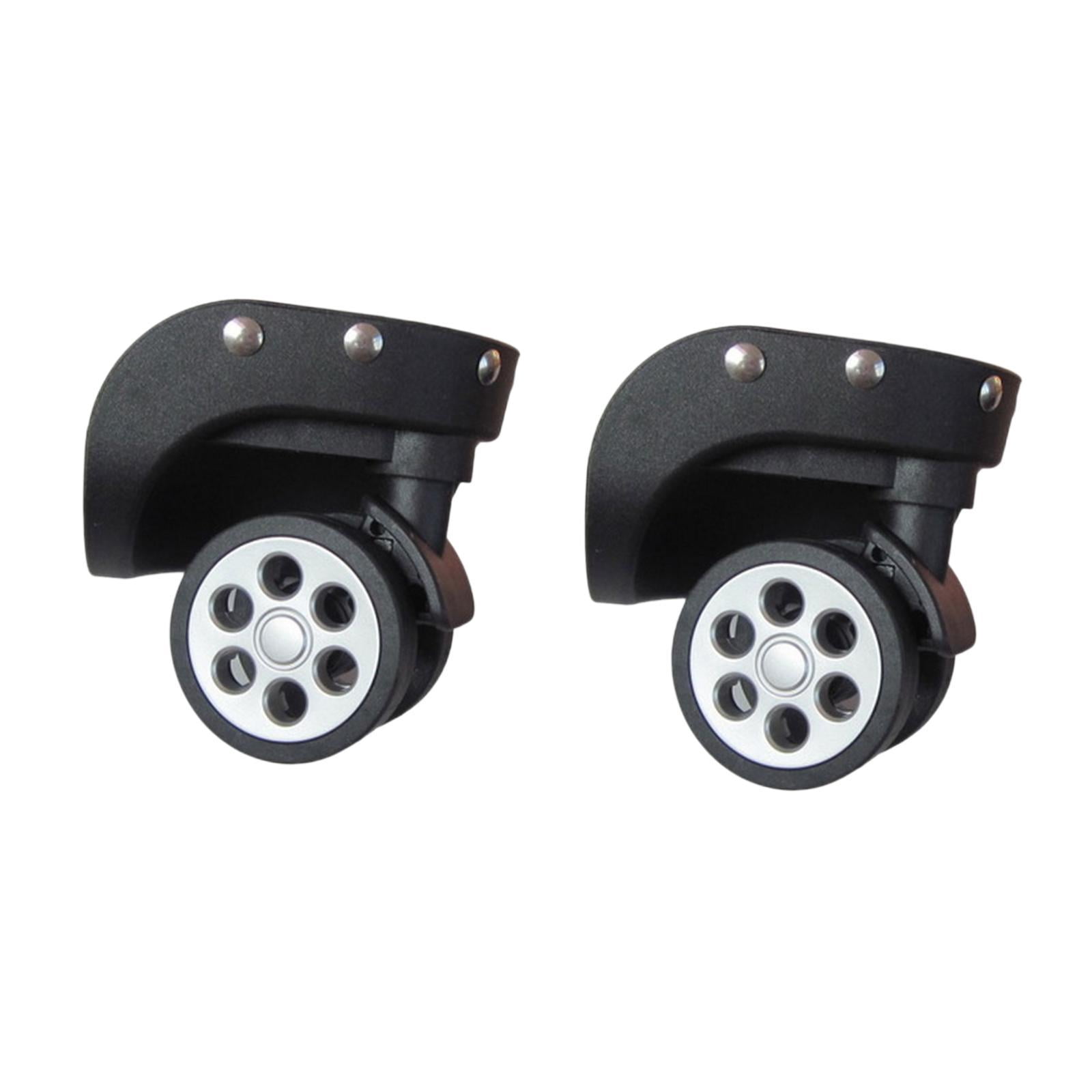 2 Pieces Luggage Wheels Suitcase Casters Replacement Parts 360 Swivel for Travel Trolley Case Repair