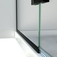thumbnail image 4 of DreamLine Aqua Ultra 45 in. W x 72 in. H Frameless Hinged Shower Door in Satin Black, 4 of 8