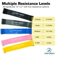 thumbnail image 3 of ProBody Pilates Loop Resistance Bands for Working Out, Set of 5 Exercise Bands Resistance, Resistance for Exercise and Physical Therapy, 12" x 2", Latex, 3 of 7
