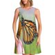 thumbnail image 1 of Balery A monarch butterfly Vestidos de verano para mujer con estampado: vestido holgado sin mangas, vestido playero informal y cómodo para días calurosos., 1 of 7