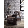 thumbnail image 5 of Acme Furniture Brancaster Chaise d'Appoint, Cuir Rétro Brun & Aluminium, 5 of 5
