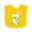 Yellow, variant on Inktastic Easter Bunny Second Birthday Bow Tie Boys or Girls Baby Bib