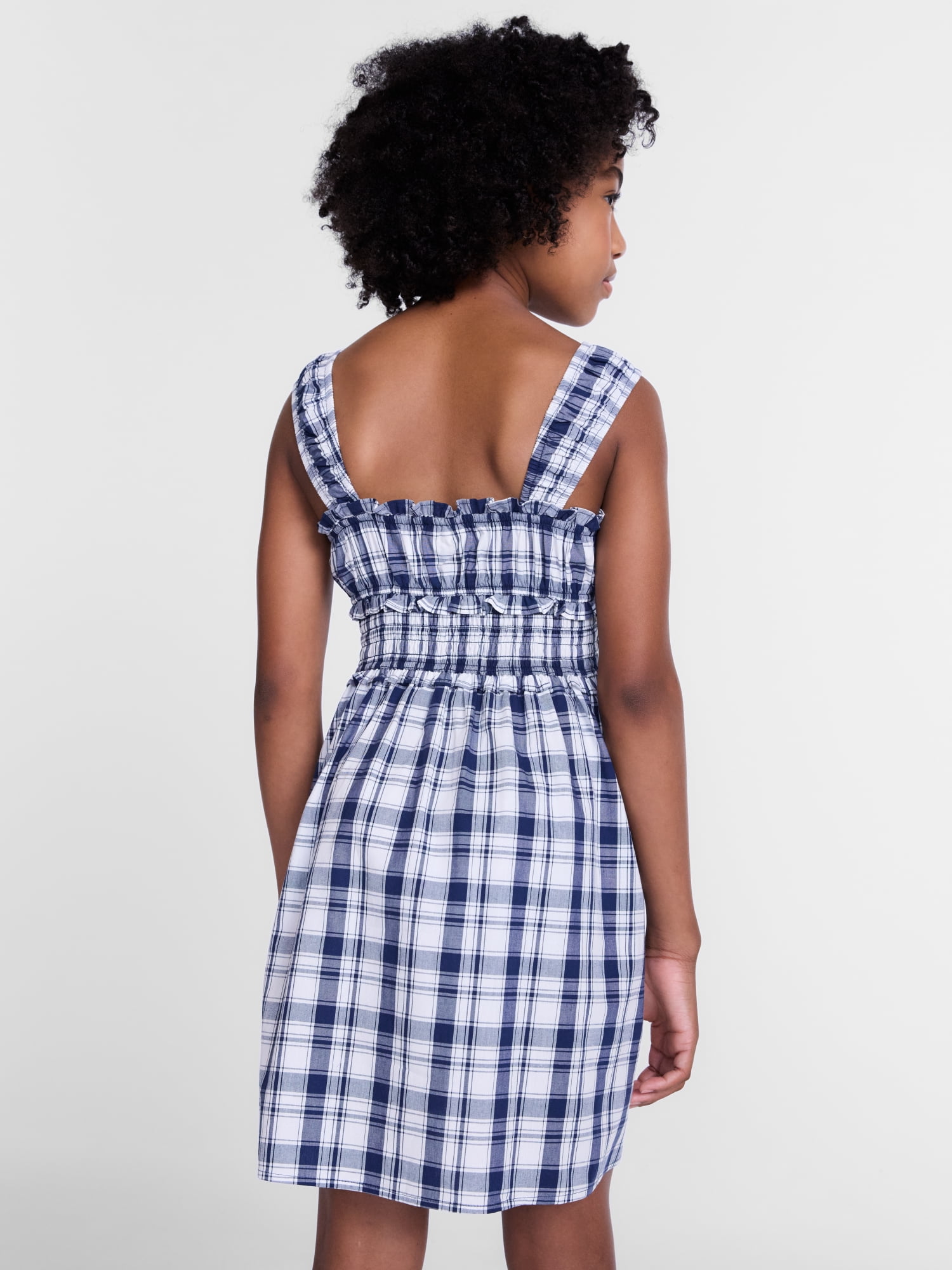 Weekend Academy Girls Printed Cotton Tank Dress with Smocked Waist, Sizes 4-18