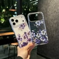 thumbnail image 5 of ELEHOLD Case for iPhone 17 Pro, Clear Floral Shockproof Phone Case, Transparent Cute Slim Fit Protective Cover,D, 5 of 9