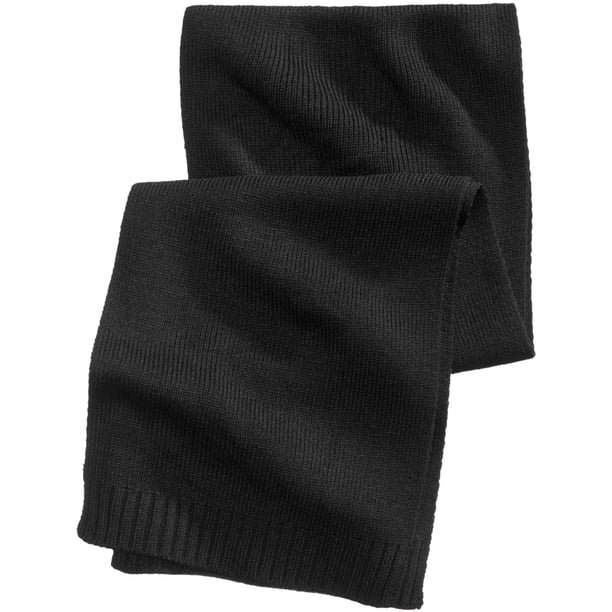 Club Room - Bufanda sólida para hombre, color negro, talla única