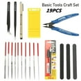 thumbnail image 1 of 7 / 19PCS Advanced Modeler Basic Tools Set DIY Model Making Tools Car Model Building Repair Repair Kit Modeler Basic Tools Craft Set Hobby Building Tools Repairing and Fixing, 1 of 11