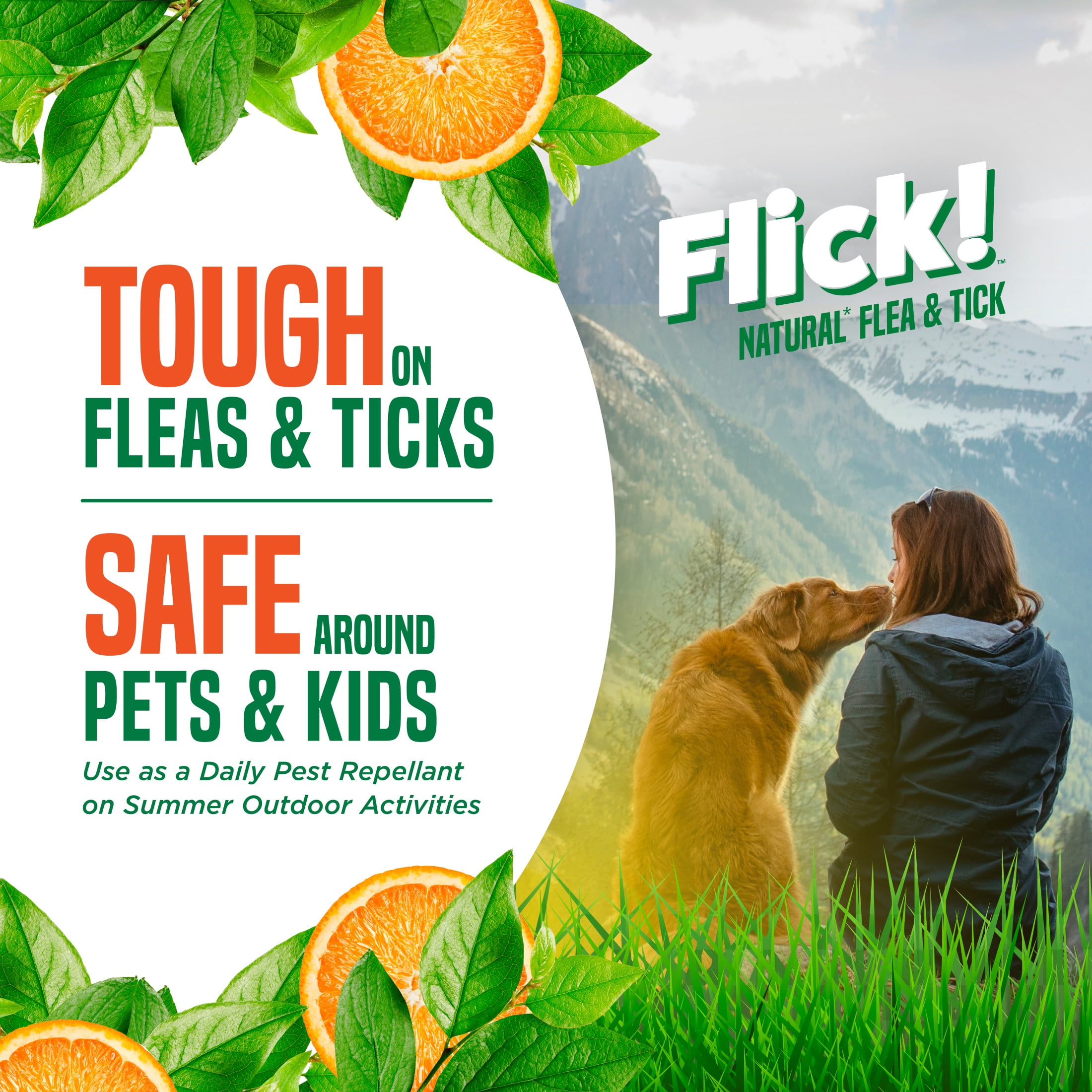 Naturel Promise Flick! Natural Flea & Tick Max Strength Spray for Dogs, 16oz