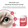 thumbnail image 4 of 120 piezas/caja de toallitas húmedas para mascotas, limpiador de ojos para perros y gatos, seguro, suave y eficaz, elimina las manchas de lágrimas, limpiador de manchas de ojos, suministros para masco, 4 of 5