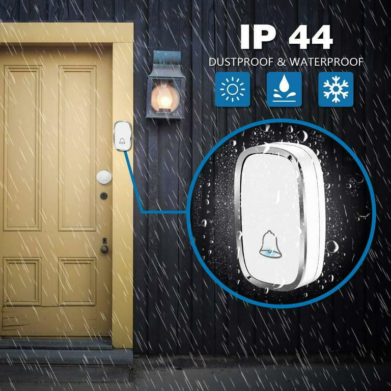 Doorbell, 300m Waterproof Outdoor Wireless Door Bell, 36 Melodies
