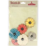Angle View: Farm House Market Square Botanicals Paper Flowers 6/Pkg-Barbershop & Emporium