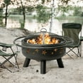 thumbnail image 2 of MistMo 32Inch Steel Wood Burning Outdoor Fire Pit with Poker, 2 of 6