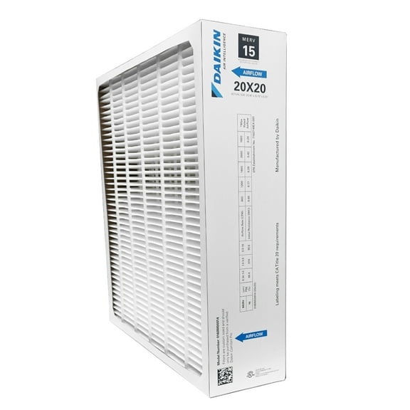 Daikin 0160M00014 - 20" x 20" x 5" Pleated MERV 15 Replacement Filter for DV15-2121-AC