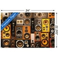 thumbnail image 3 of Retro Speaker Wall Wall Poster, 22.375" x 34", 3 of 4
