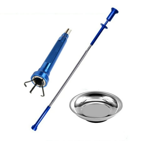 

Flexible Magnet 4-Claw LED Light Magnetic Long Spring Picker Car Repair Catcher Gadget Sewer Tool