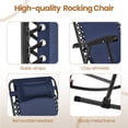 thumbnail image 4 of Yaheetech Zero Gravity Chair for Patio w/ Pillows and Cup Holder Trays-Navy Blue, 4 of 8
