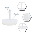 thumbnail image 4 of Uxcell Chair Feet Fittings Round Head Metallic Pin Glide Nails 14mm Dia 10Pcs, 4 of 7