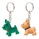 thumbnail image 1 of 2Pcs Dog Pendant Key Ring Pendant Dog Charm Bag Ornament Random Color, 1 of 5