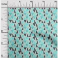 thumbnail image 1 of oneOone Tissu Popeline de Coton Imprimé Géométrique Triangle Tissu de Couture BTY 42 Pouces de Large, 1 of 5