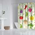 thumbnail image 3 of Spicy Red Chili Peppers Shower Curtain - Waterproof Bathroom Curtain with Cute Cartoon Print, Fade-Resistant Fabric, 12 Hooks Included, 72x84 Inch Quick Dry Machine Washable Hotel Style, 3 of 5