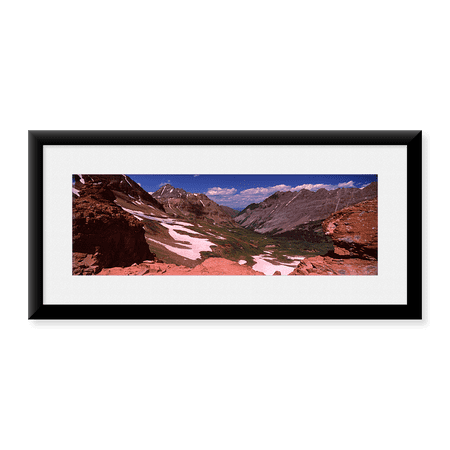 Framed Art Print, Rock formations by Panoramic Images, 25-7/8" x 9-7/8"