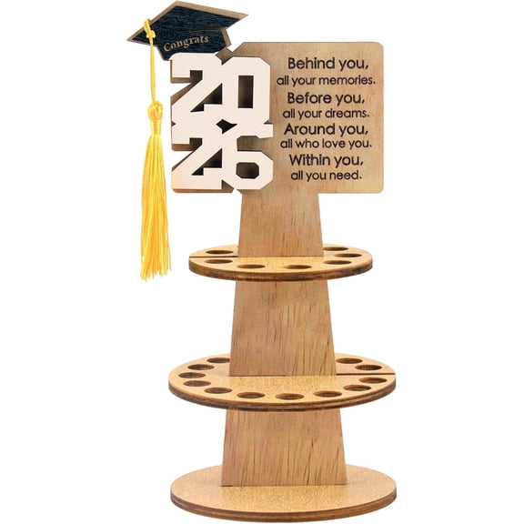 2026 Graduation Gift Money Holder, Unique Greeting Cards Cash Holder Cash Gift, Double-Layer Money Cake with 25 Holes for Cash Congrats Graduation Party Supplies