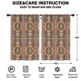 thumbnail image 2 of Blackout Kids Curtains,Red Ethnic Geometric Pattern Childrens Insulated Curtains Set Of 2,Bedroom Essentials,Toddler Room Decor 42x63in(106x160cm), 2 of 5