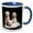 Blue/White, variant on 3drose, 3 Yellow Labs Portrait, 15oz Mug