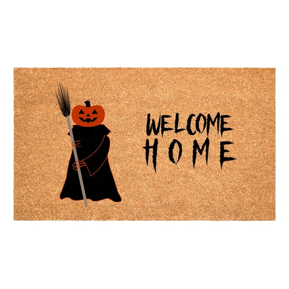 Calloway Mills 114761729 Scary Pumpkin Welcome Home Doormat, 17"x29"