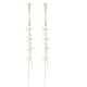 thumbnail image 2 of Pendientes de borla con flores blancas para mujer | Pendientes colgantes bohemios | Joyería ligera hecha a mano para ocasiones informales y especiales | Accesorio romántico para el día a día, 2 of 6